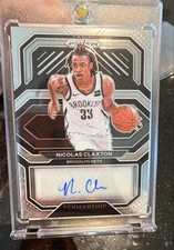 2020-21 Panini Prizm - Penmanship Nic Claxton #PE-NCL Silver Prizm Brooklyn Nets