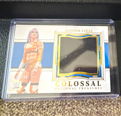 Panini 2024 National Treasures WWE Colossal Candice LeRae #CL-CLR 69/99