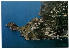 Italy Salverno Conca Dei Marini Costiera Amalfitana aerial view  postcard sku447