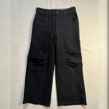 Marc Jacobs vintage culottes crop trousers black wool US2 Small UK8 Y2K