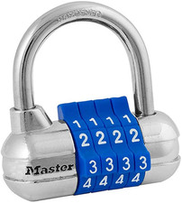 Master Lock Set Your Own Combination Padlock, Gym Locker Locks with Code for Sec