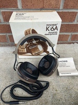 Koss K/6A dynamic stereophone headphones New