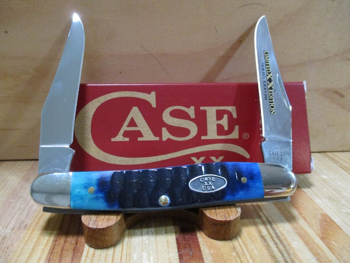 NIB Case XX Limited Edition Ocean Blue Bone Gator Jig Muskrat