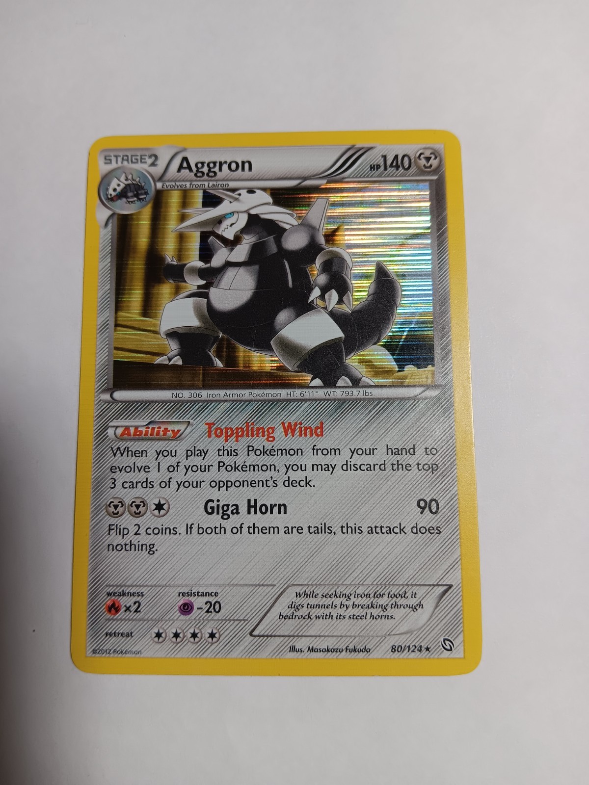 Aggron 80/124 Dragons Exalted Holo
