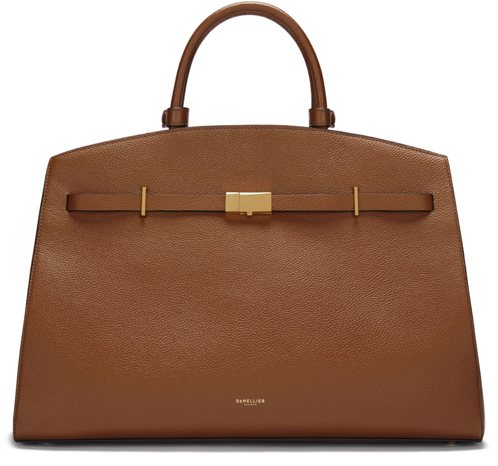 DEMELLIER The Hudson Deep Tan Top Handle Bag New & Authentic