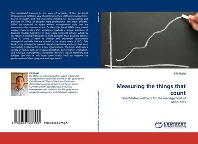 Measuring the things that count Elli Malki