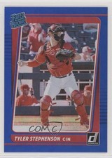 2021 Panini Donruss Rated Rookies Holo Blue Tyler Stephenson #57 5ya