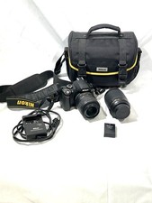 Nikon D60 Digital Camera 18-55 3.5-5.6G DX Nikkor Lens Bundle TESTED WORKING