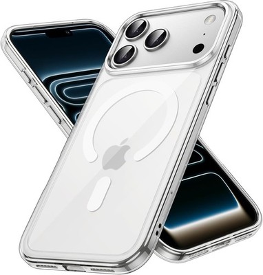JETech Magnetisch Hülle für iPhone 17 Pro Max 6,9 Zoll Kompatibel (Durchsichtig)