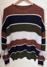 Unbranded Striped Multicolor Pullover Sweater...
