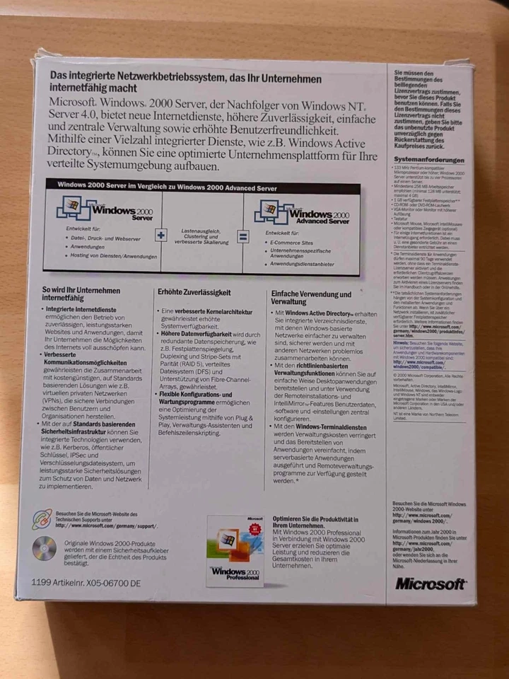 Windows 2000 Server mit Originalverpackung - Bild 3 von 4