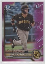 2022 Bowman Chrome Prospects Fuchsia Refractor 154/199 Brandon Valenzuela 9hx