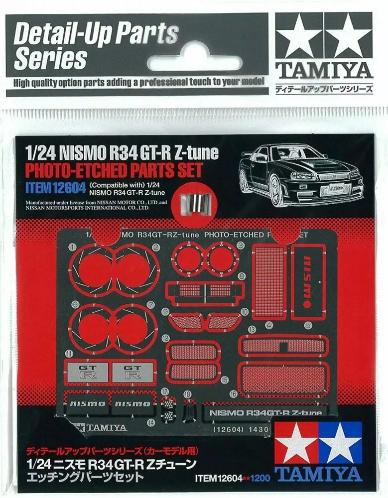 Tamiya 1/24 Detail Up Parts Series No.04 NISMO R34 GT-R Z Tamiya 1/24 Detail Up Parts Series No.04 NISMO R34 GT-R Z