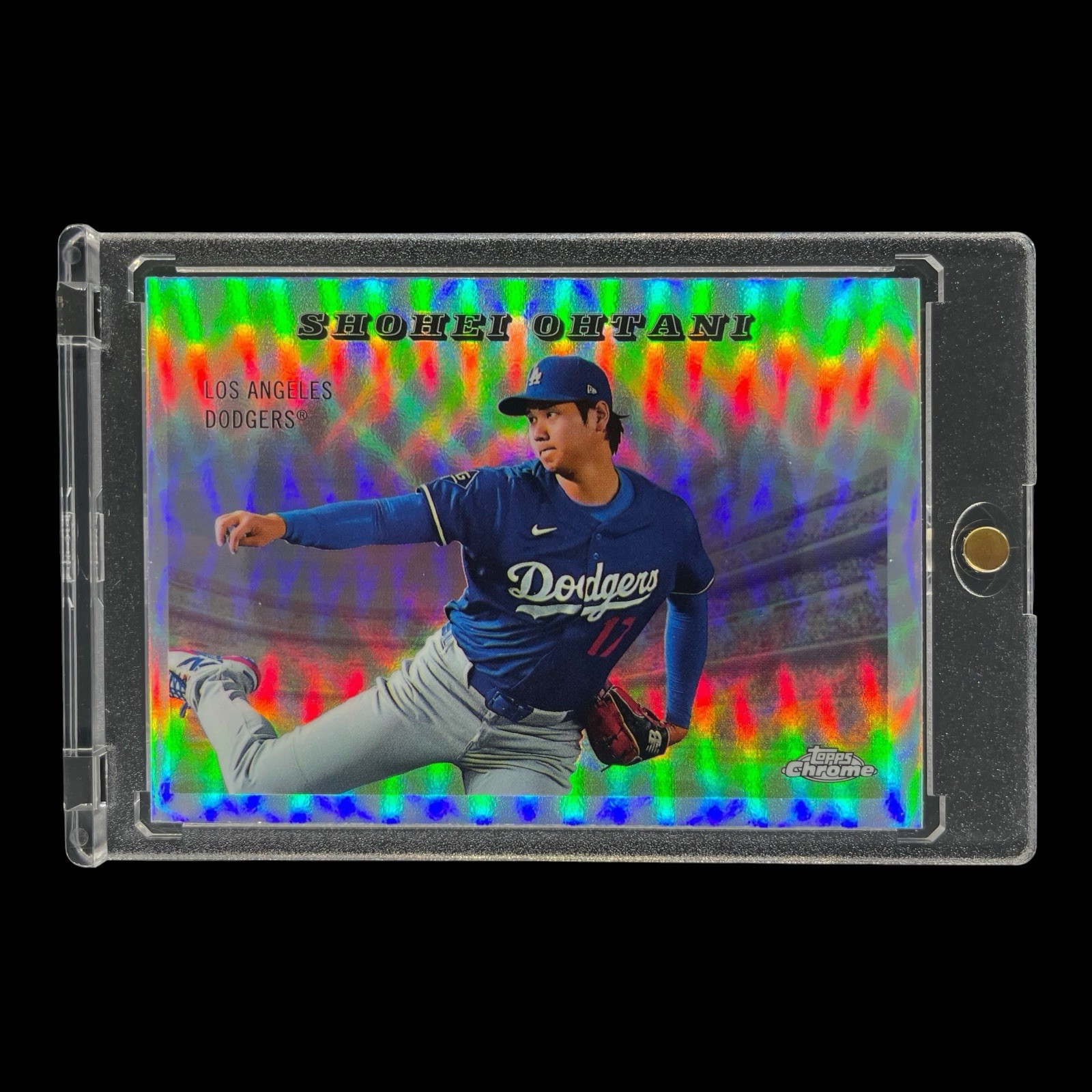 SHOHEI OHTANI THROWBACK SILVER REFRACTOR HOLO CARD 2025 Topps Chrome - Dodgers