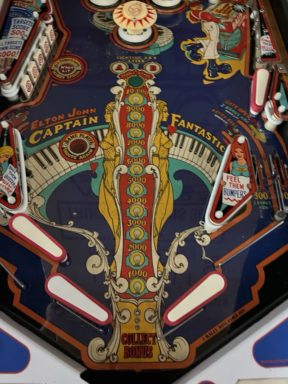 1976 CAPTAIN FANTASTIC AND THE BROWN DIRT COWBOY PINBALL MACHINE FULLY REFURBISH