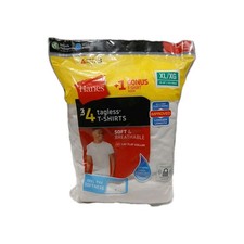 Hanes Comfortsoft Men Crewneck Short Sleeves Plain Cotton T-Shirt 4-pack 