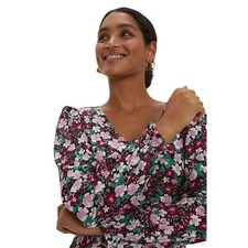 Dorothy Perkins - Minikleid V-Ausschnitt für Damen Langärmlig (DP4323)