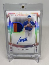 2023 Panini Flawless - Draft Patch Auto Jett Williams  /25 Mets