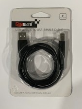 USB Printer Cable USB 2.0 A Male to B Male Cord Brother Canon Epson Dell Xerox