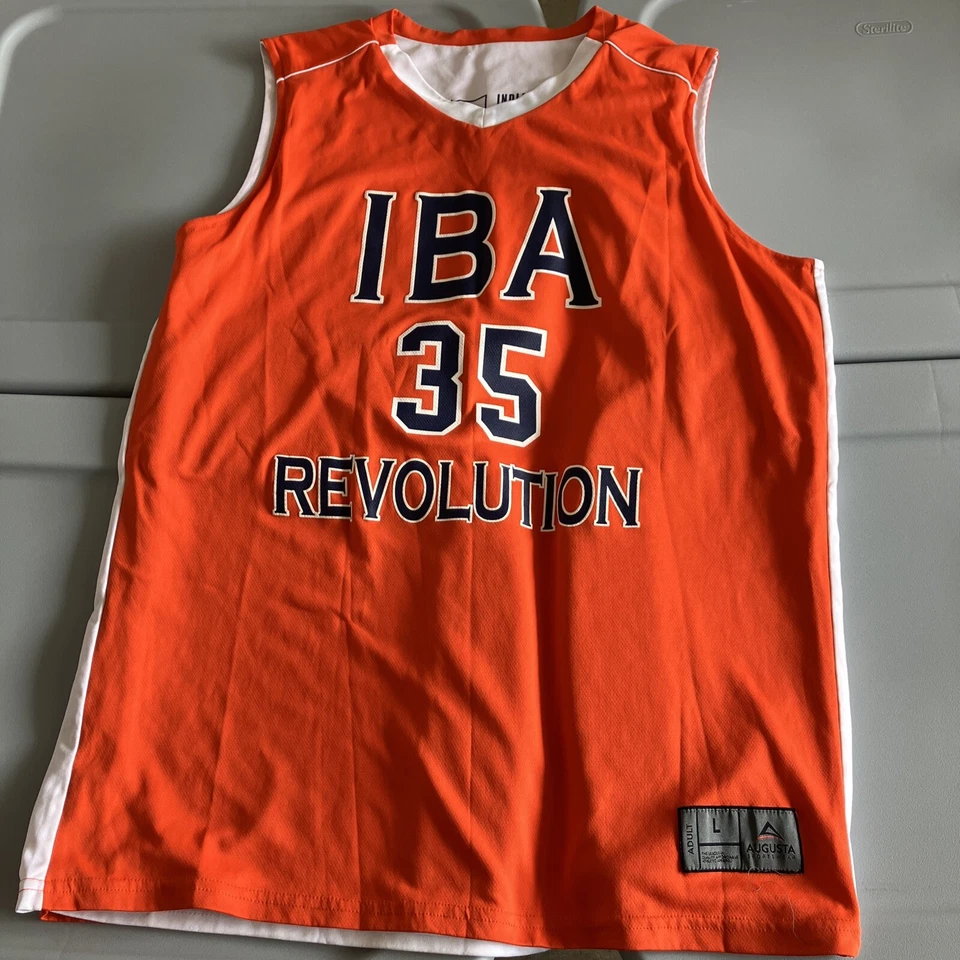 Camiseta para hombre Indiana Basketball Academy IBA naranja #35 grande ¡Rara! Foto 2 de 4