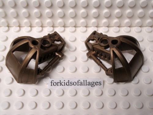 Lego Bionicle Schulterrüstung 47310 flach dunkelgold (Paar) Toa metru - Bild 2 von 2