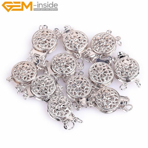 Clasp Closures 14K Gold Filled Beads Double Sided Filigree Round Bracelet 9mm - Picture 23 of 23