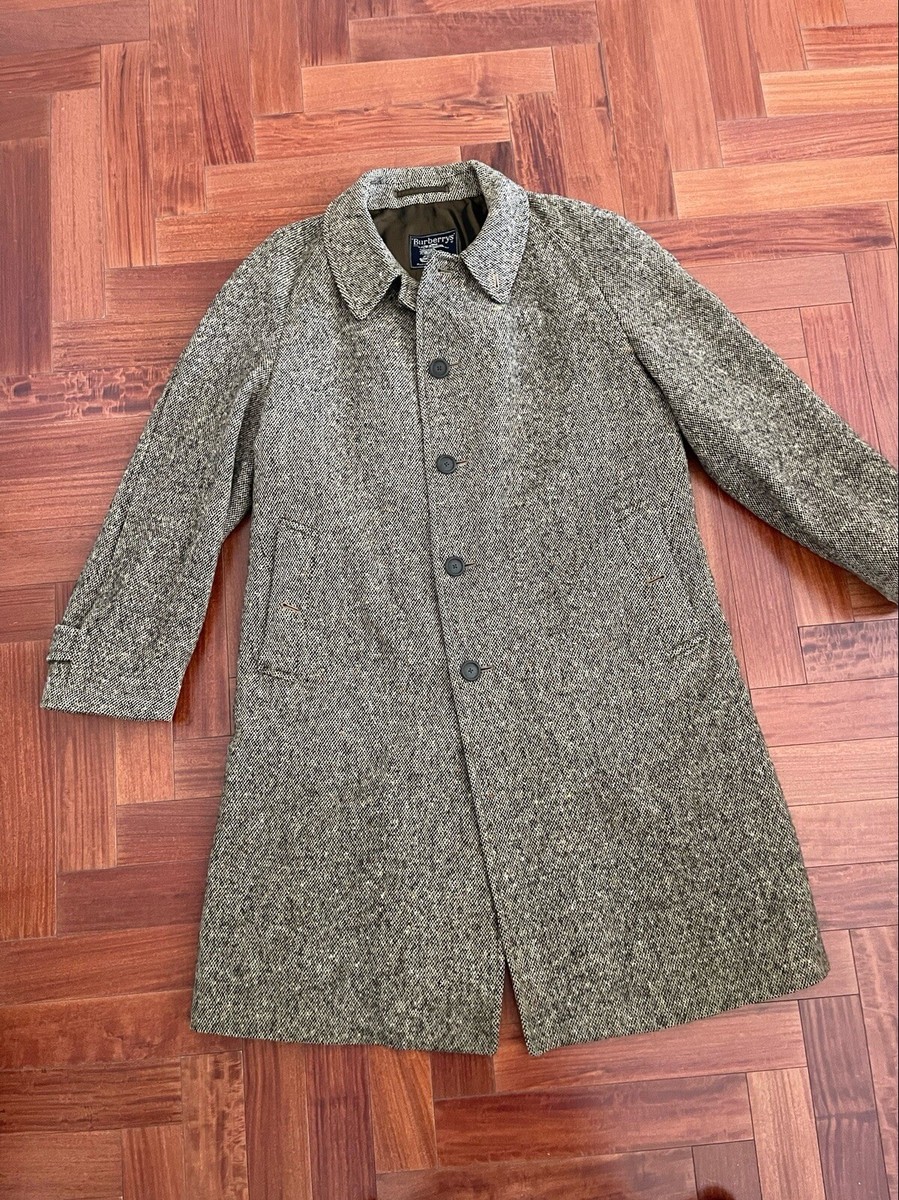 Vintage Burberrys Tweed Wool Over Coat - Burberry Prorsum Vintage Burberrys Tweed Wool Over Coat - Burberry Prorsum