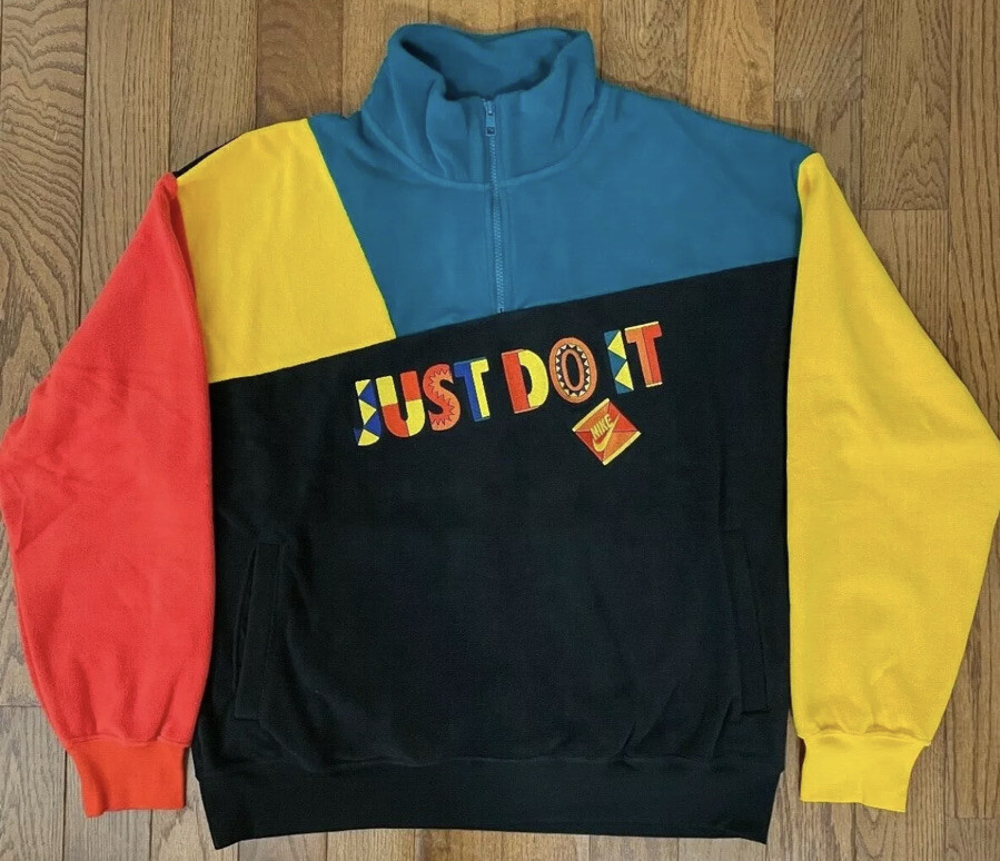 Nike Sportswear Jungle ReIssue Fleece Pullover 1/4 Zip CW1341-010