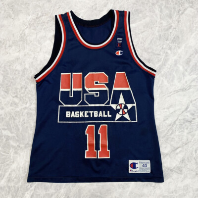 90's champion DREAM TEAM ＃15 JOHNSON Magic Johnson #15 1992 Olympics Nike Jersey Dream Team USA