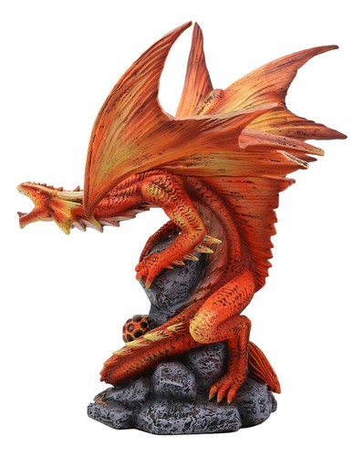 Ebros Geschenk Phönix Feuerdrache & Ei schlüpft Statue 10" hoch Anne Stokes Fantasy - Bild 2 von 9