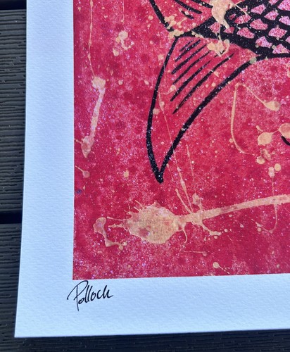 Fire Fish 🐟Limited Art Print Signed by Jim Pollock & Joey Feldman#’d /300 Phish - Picture 2 of 6