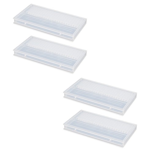 4 Pcs Grinding Storage Box Plastic Nail Drill Bit Container Holder | eBay