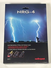 Audioquest NRG-4 Power Cable, 2m, 15amp "NEW" **SAVE 50%**