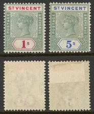 St Vincent SG74/5 Top Values Fresh Colour M/M Cat 118 pounds