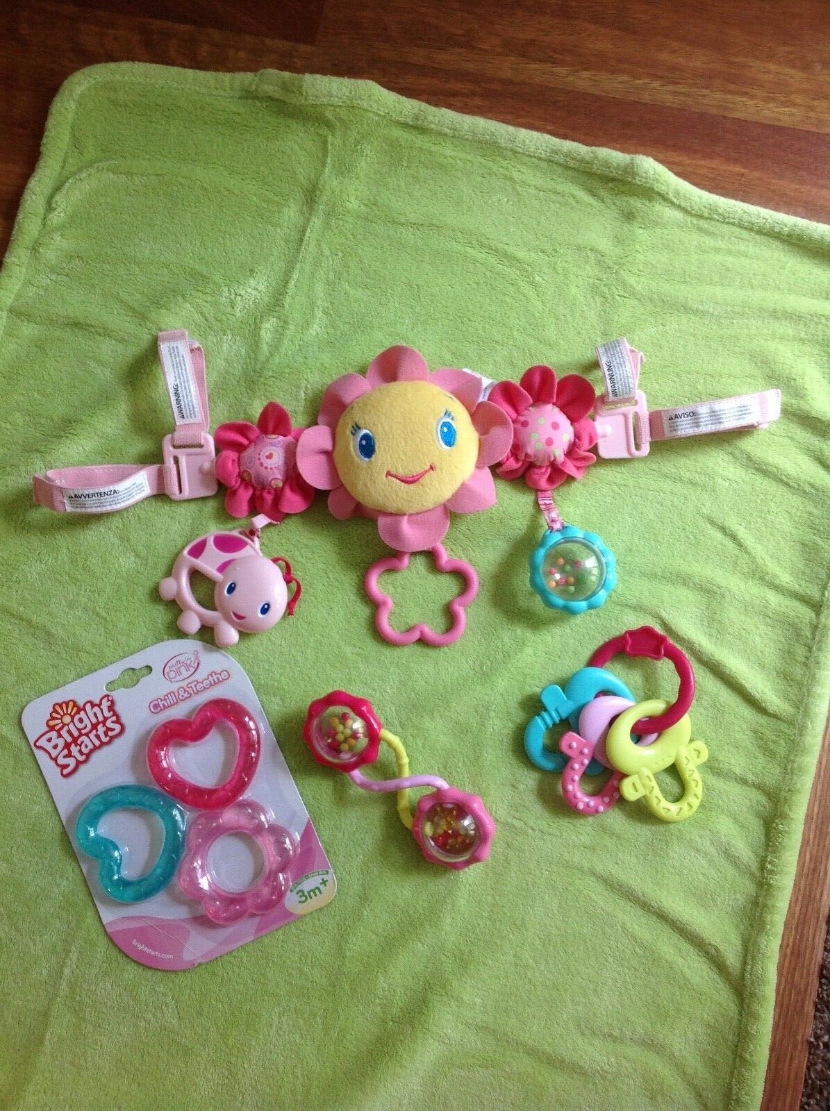 bright starts toy bar pink