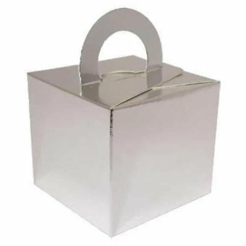 Silver Balloon Weight Gift Boxes x 50 New Year Party Wedding Favours Box Foil