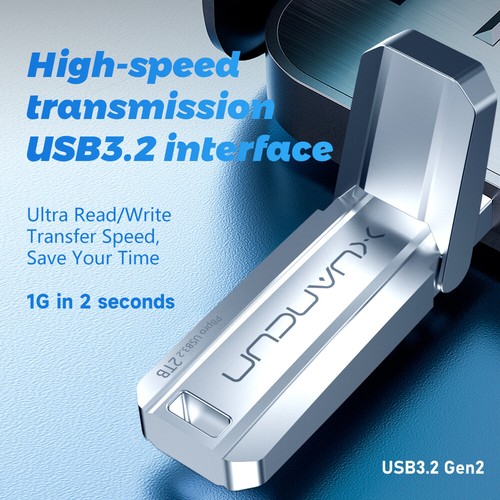 Xuancun 1TB 512GB USB 3.2 Gen2 USB-Stick Speicherstick SSD Flash Drive 1000MB/s - Afbeelding 4 van 7