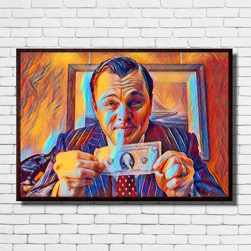 WOLF OF WALLSTREET Film Motivation Success Work Decor Wall Games POSTER CANVAS - Picture 3 of 12