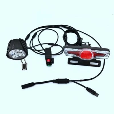US Front and Rear Lights Kit Support Horn/Turning/Braking Light for Bafang Ebike