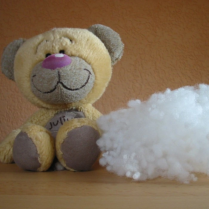 1kg silikonisierte Faserbällchen Polyester Füllwatte Kissenfüllung Daunen Top