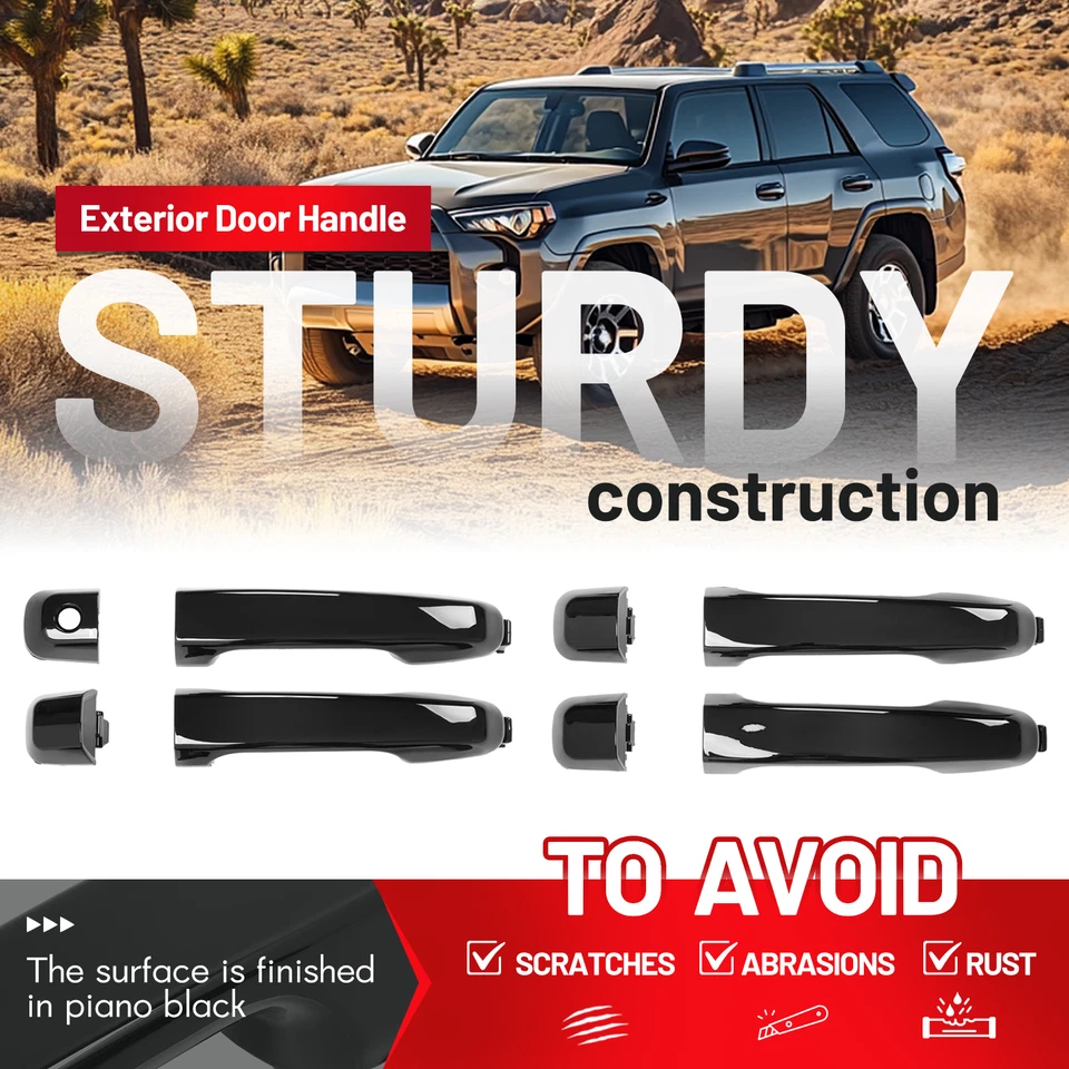 Outside Exterior Door Handles Set For 2009-2018 2010 Toyota 4Runner #69211-60090 Foto 3 de 4