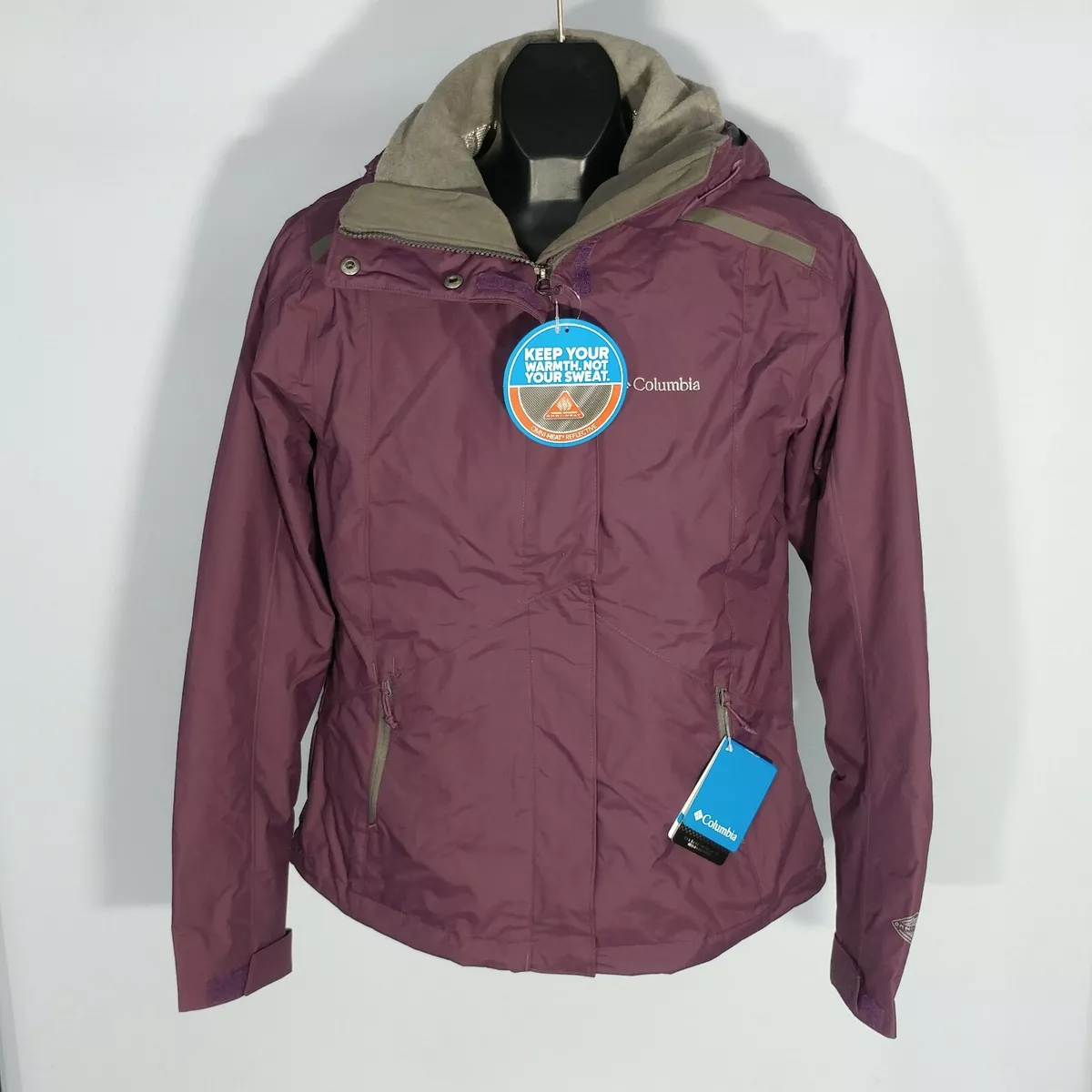 NEW! Columbia Arctic Trip II Women's 2 in 1 Interchange Jacket - Size XS,  Purple