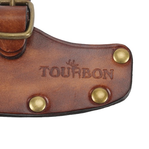 TOURBON Leather Axe Sheath Holder Blade Protector Hatchet Head Cover Camping - Picture 10 of 13