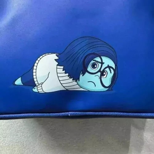 Zaino Inside Out 2 Pixar Tristezza Loungefly Donna Borsa a Tracolla Mini Borse - Foto 3 di 6