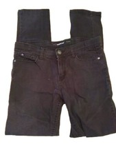 Jordache Girls Slim 16 Jeans Black Dark Wash Stretch Pockets Denim
