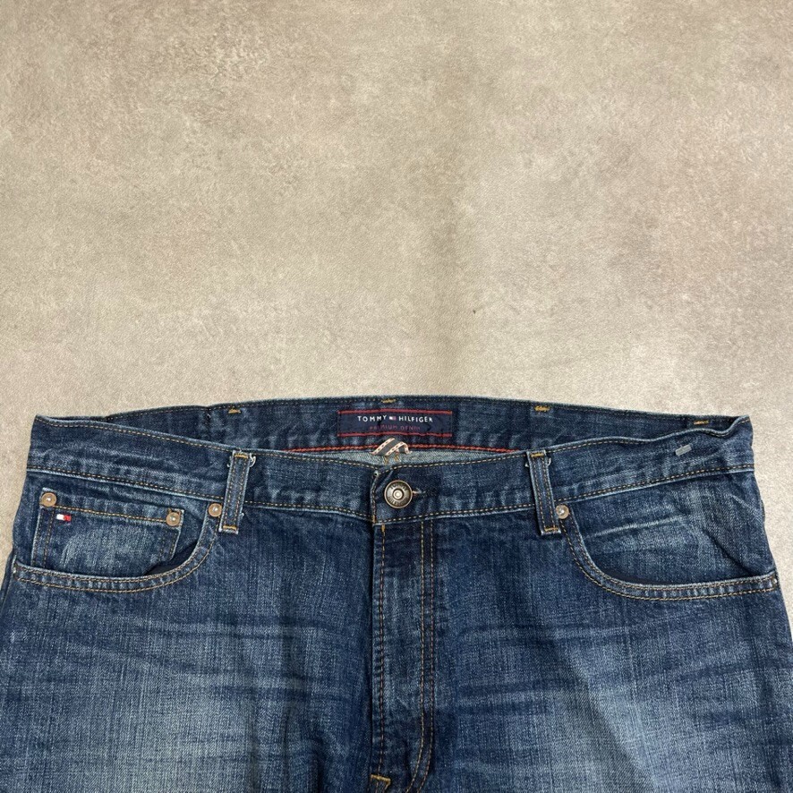 Tommy Hilfiger Denim Jeans Mens 38" Regular Straight Fit Trousers, Blue image 3
