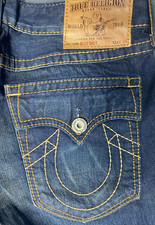 True Religion Billy Big T Men’s Denim Jeans Size 36 Inseam 30” Made In USA