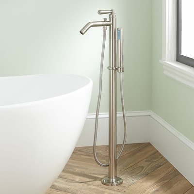 Napier Freestanding Tub Faucet And Hand Shower In Brushed Nickel