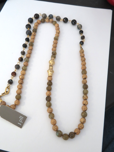 J.JILL BEAD NECKLACE TOGGLE 32"