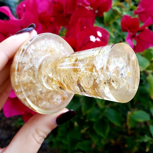 Citrine orgone resin mushroom natural Crystal Healing Larger Gemstone - Picture 3 of 5